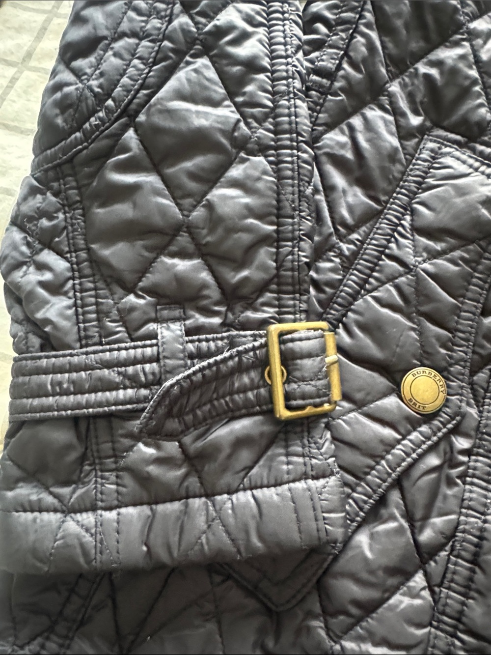 Burberry Black Quilted Long Puffer Coat - Picture 7 of 9